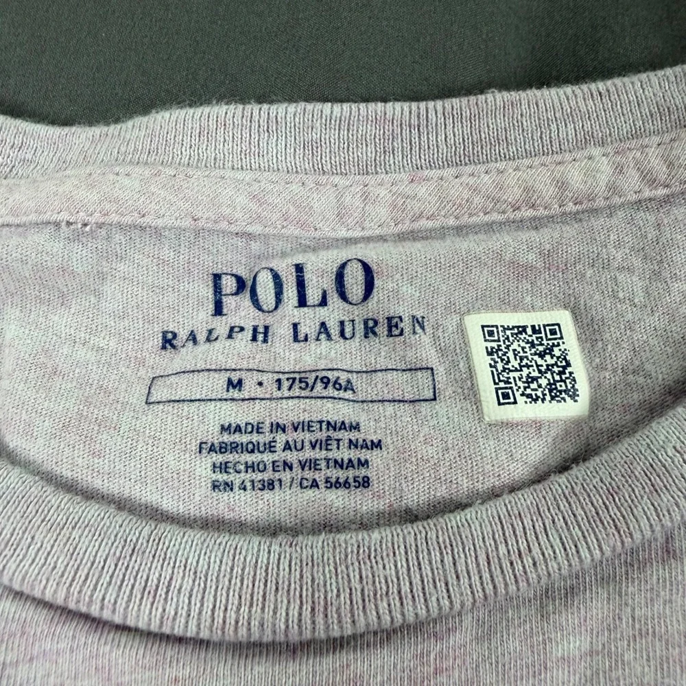 Polo‎ Ralph Lauren Mens Medium Pink Heathered Crewneck Short Sleeve T-Shirt Pony